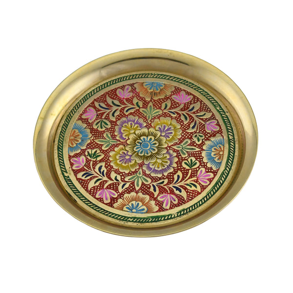 Trident EXIM Handmade Home Decor Brass Plates. Painted & Engraved Decorations Of High Quality & Purity